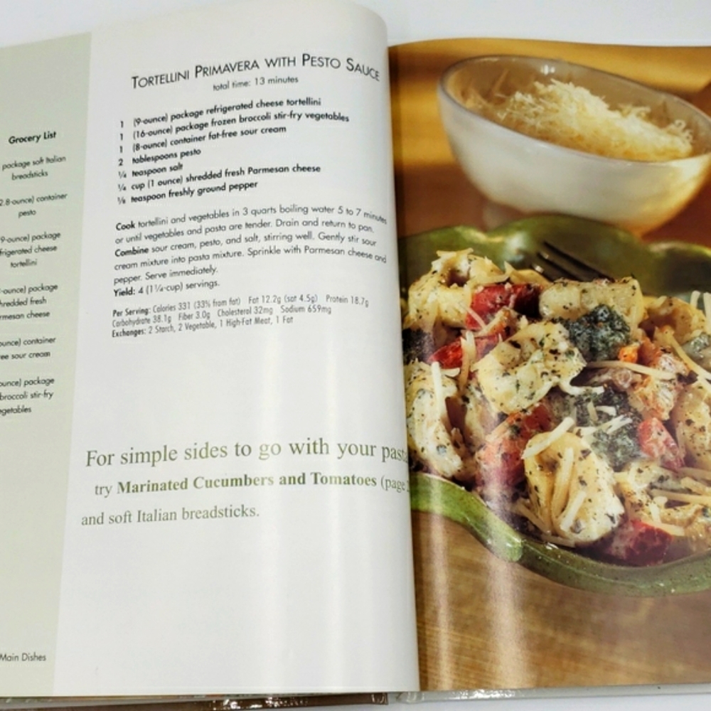 2/$10 Cooking Light 5 Ingredient 15 Minute Cookbook Hardcover Vintage Book - Picture 5 of 10